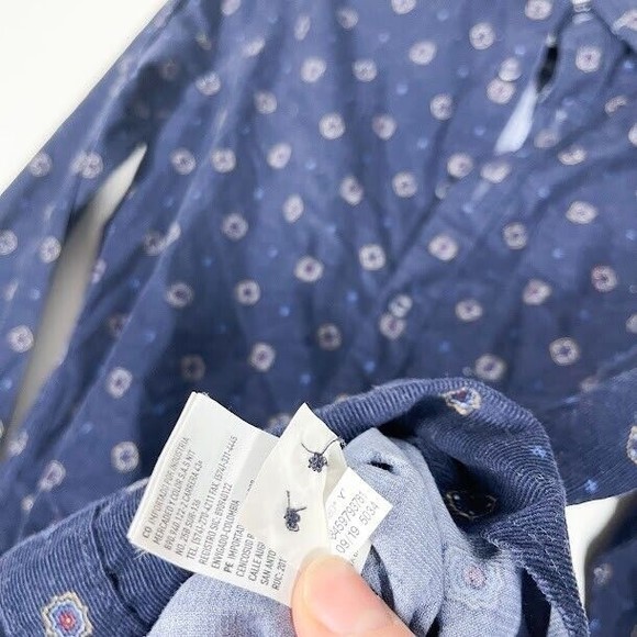 American Eagle Corduroy Button Down Shirt Mens Classic Fit Long Sleeve XS NWT - Picture 9 of 10